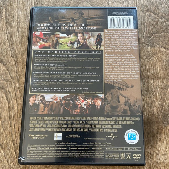 Seabiscuit DVD movie 2003 Special features - Picture 2 of 4